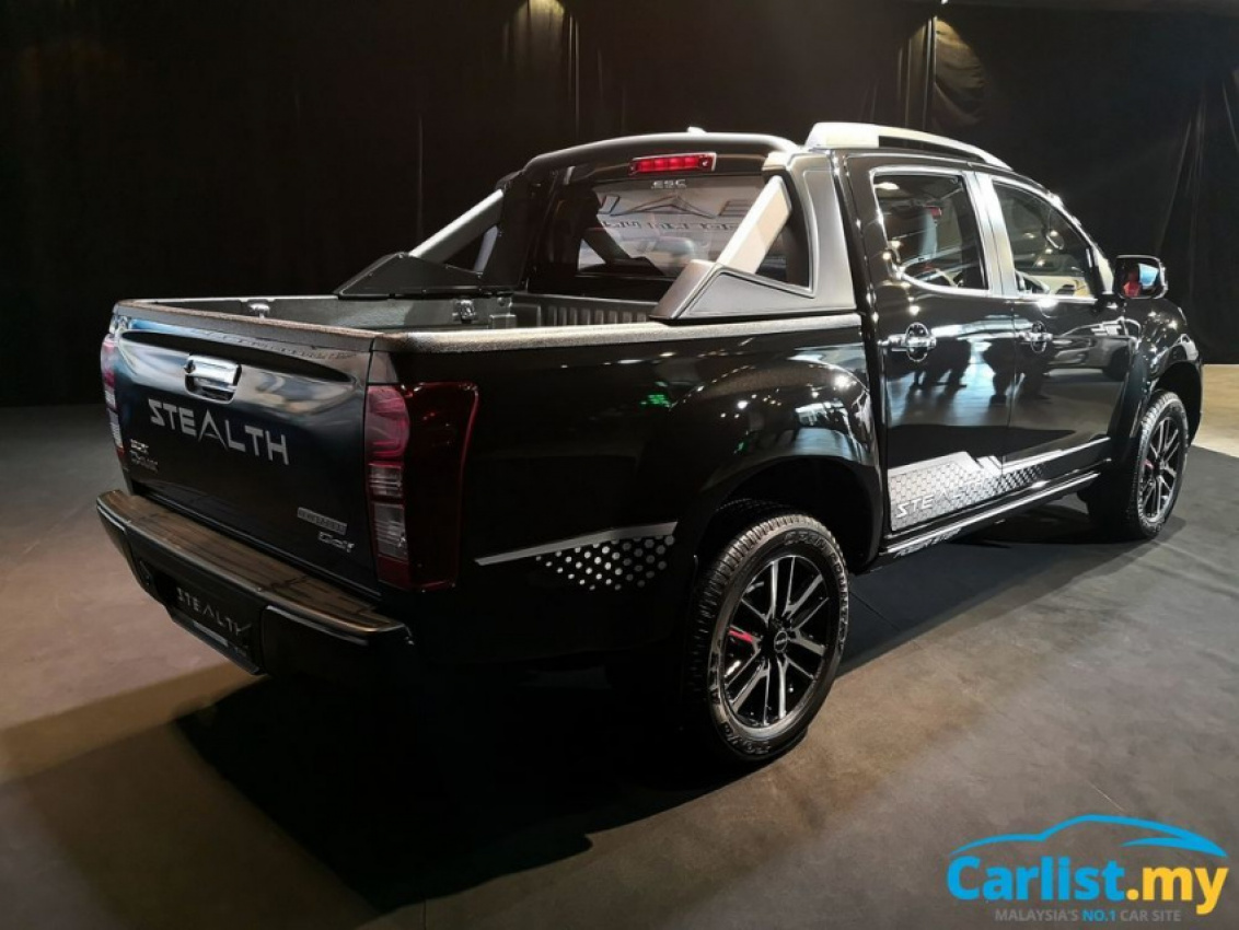 autos, cars, isuzu, auto news, d-max, d-max stealth, isuzu d-max stealth edition, stealth, isuzu d-max stealth edition launched – limited to 180 units, rm125,799