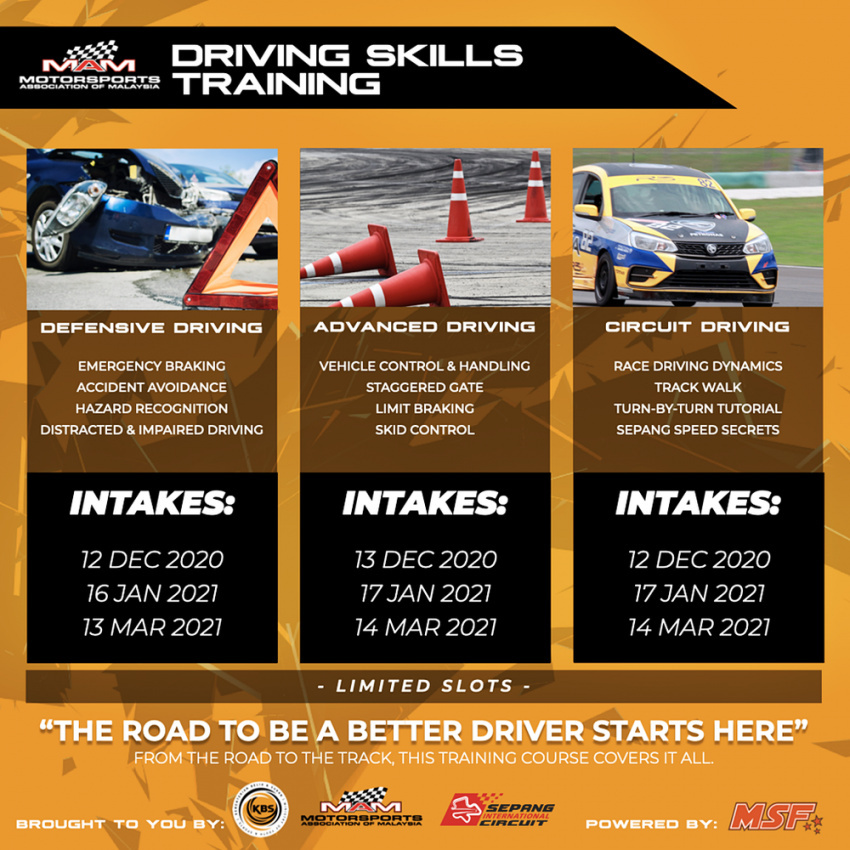 autos, cars, auto news, driver training, driving skills, malaysia, malaysian association of motorsports, mam, msf, sepang circuit, sic, here’s your best chance ever to become a skilled racing driver