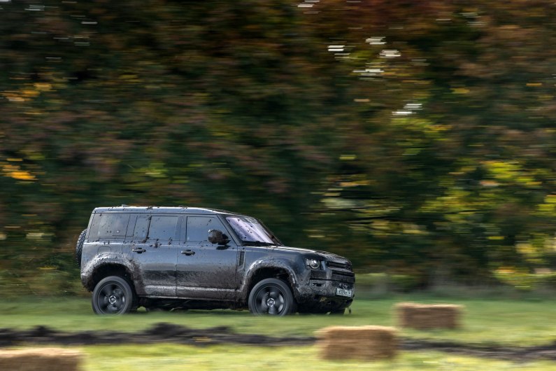 autos, cars, hp, land rover, car news, land rover defender, manufacturer news, driving a 400bhp land rover defender from the new james bond film is a wild experience