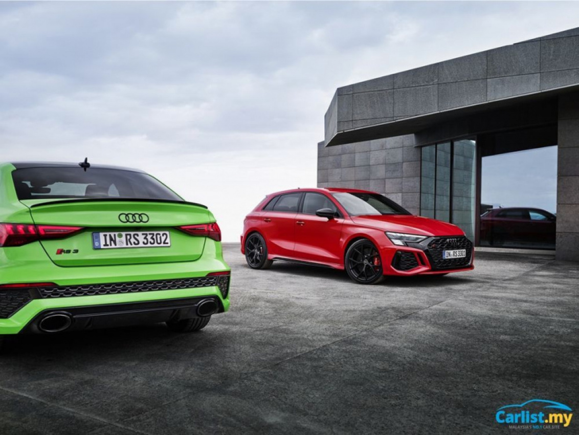 audi, autos, cars, mg, 2021 audi rs 3 sportback and sedan debut, amg a45, auto news, bmw m2, debut, rs 3. sportback, sedan, the all-new 2021 audi rs3 sedan and hatchback are loaded guns aimed at the amg a45