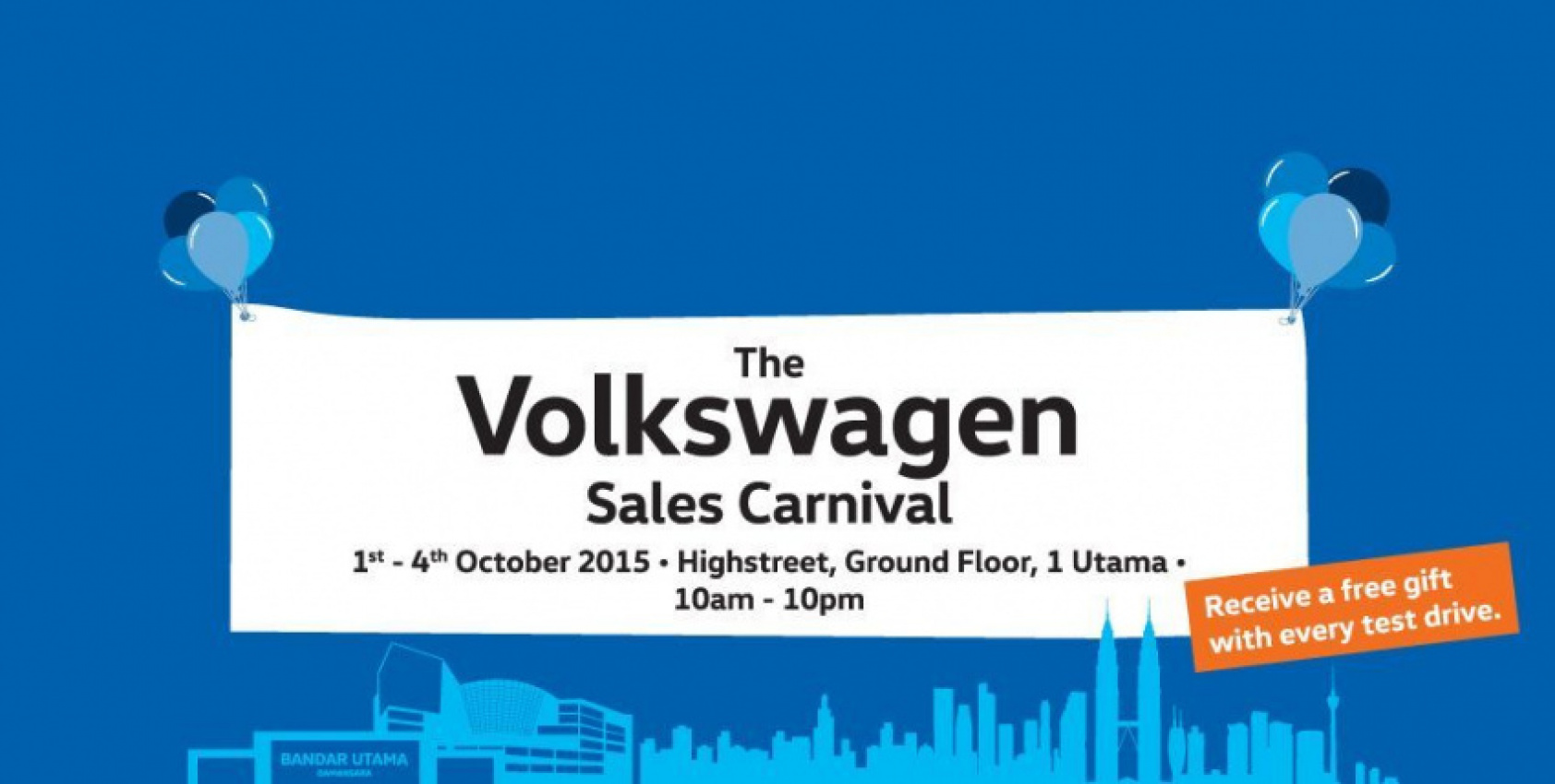 autos, cars, volkswagen, auto news, beetle club, cc, jetta, klang valley, passat, polo, polo sedan, promotion, sales carnival, tiguan, volkswagen malaysia, experience volkswagen at one utama and the curve, october 1-4
