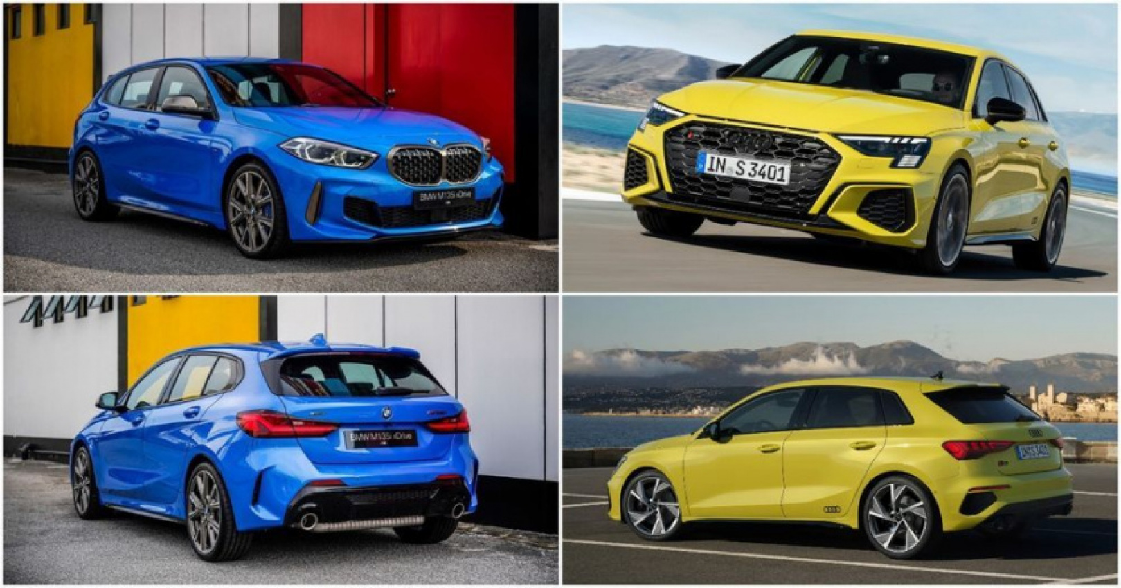 audi, autos, bmw, cars, reviews, a35, audi s3, bmw m135i, golf r, insights, how does the new audi s3 stack up against the bmw m135i