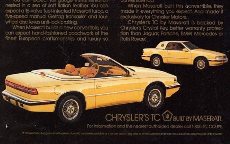 autos, cars, chrysler, maserati, car news, classic car, why the chrysler tc by maserati is one of the worst cars ever built