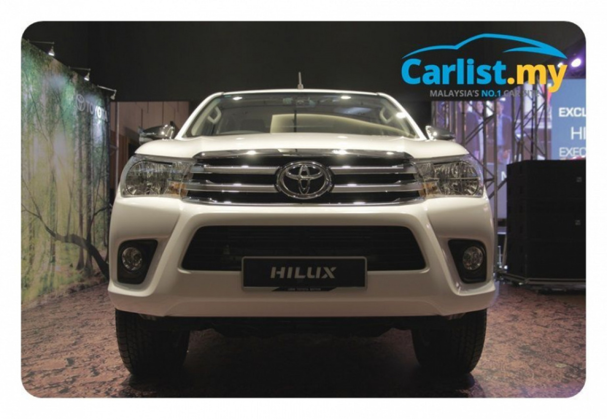 autos, cars, toyota, auto news, hilux, toyota hilux, 2016 all-new toyota hilux launched in malaysia, prices start at rm89,900