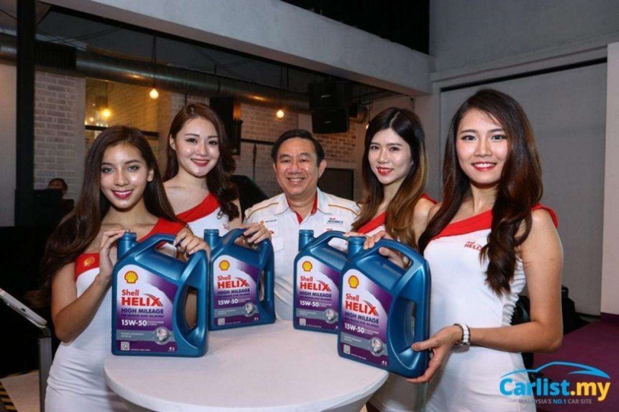 autos, cars, auto news, engine oil, high mileage, shell, shell helix, shell helix high mileage 15w-50, shell malaysia introduces lubricant for high-mileage cars