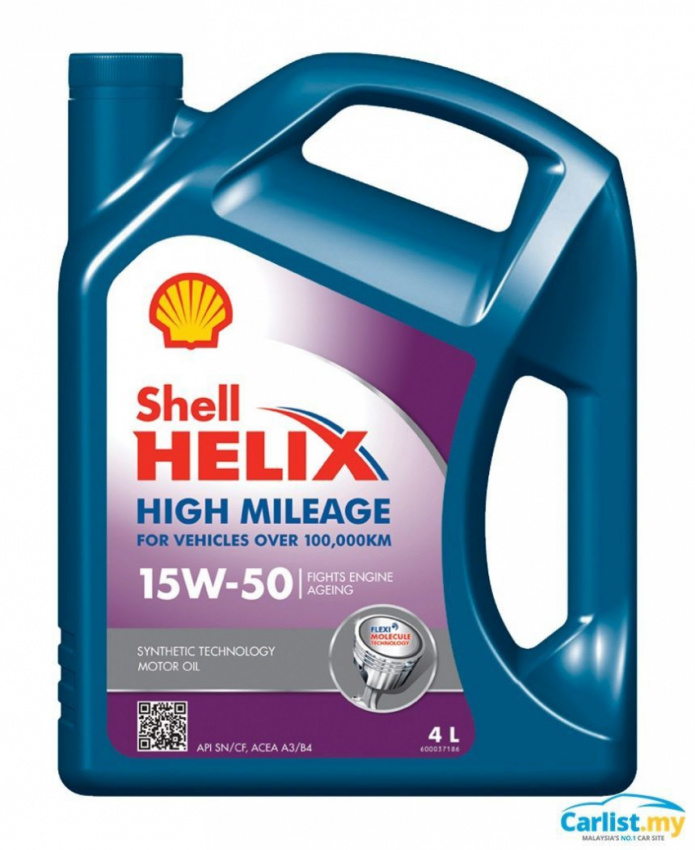autos, cars, auto news, engine oil, high mileage, shell, shell helix, shell helix high mileage 15w-50, shell malaysia introduces lubricant for high-mileage cars