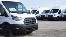 autos, cars, evs, ford, ford starts shipping 2022 e-transit vans to us customers