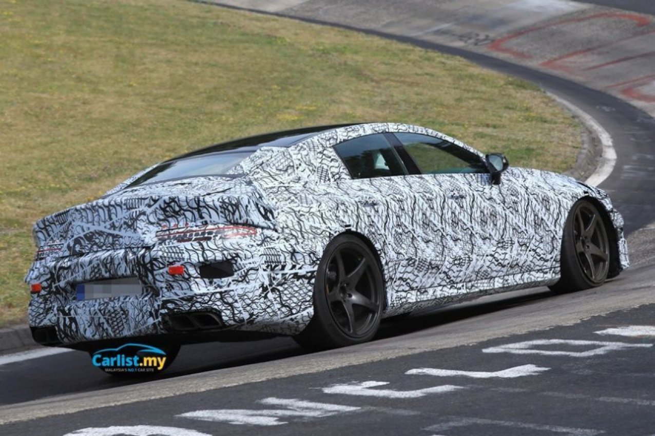 autos, cars, mercedes-benz, mg, amg, auto news, gt, mercedes, mercedes amg gt, mercedes-amg, spyshots: mercedes-amg gt four-door testing at nurburgring