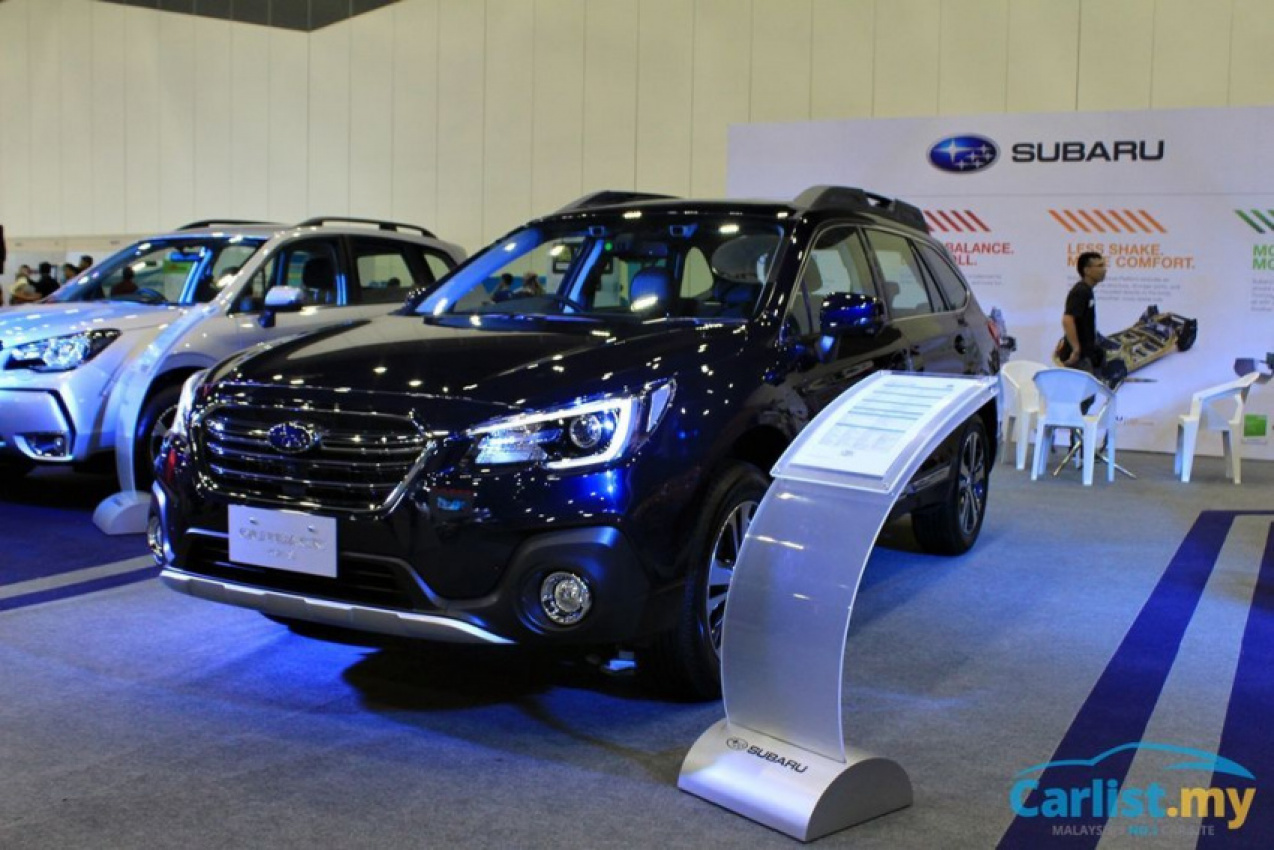autos, cars, subaru, android, auto news, drive, drive 2018, launches, outback, subaru outback, android, subaru launches new outback, comes with eyesight, rm 246,188.40