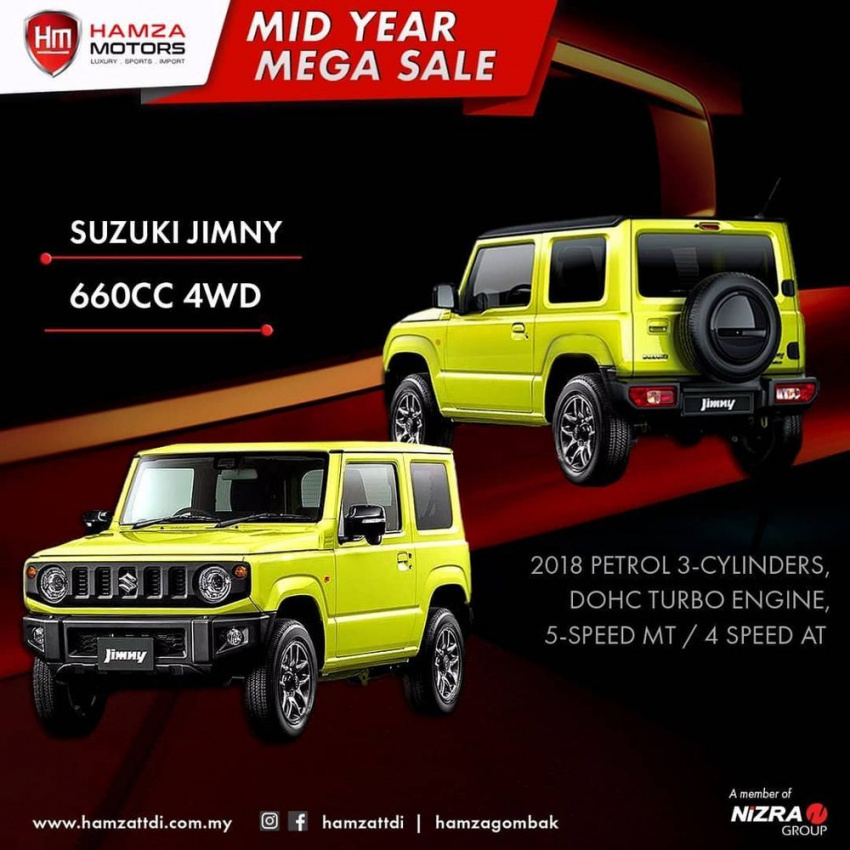 autos, cars, suzuki, auto news, jimny, suzuki jimny, all-new suzuki jimny on sale in malaysia – yours from rm 168,000