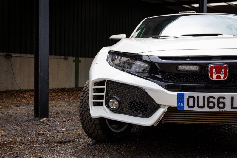 autos, cars, honda, car news, honda civic, hot hatches, off-road, review, meet the honda civic type r monster truck of your dreams