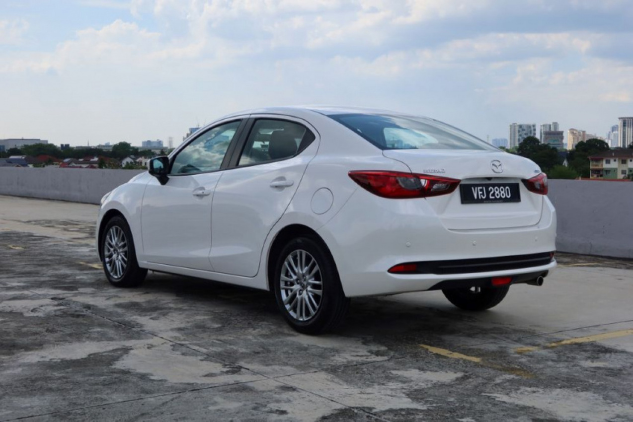 autos, cars, mazda, reviews, 2021 mazda 2 sedan facelift, android, mazda 2, mazda malaysia, android, paying the cost to be the boss - review: 2021 mazda 2 sedan facelift
