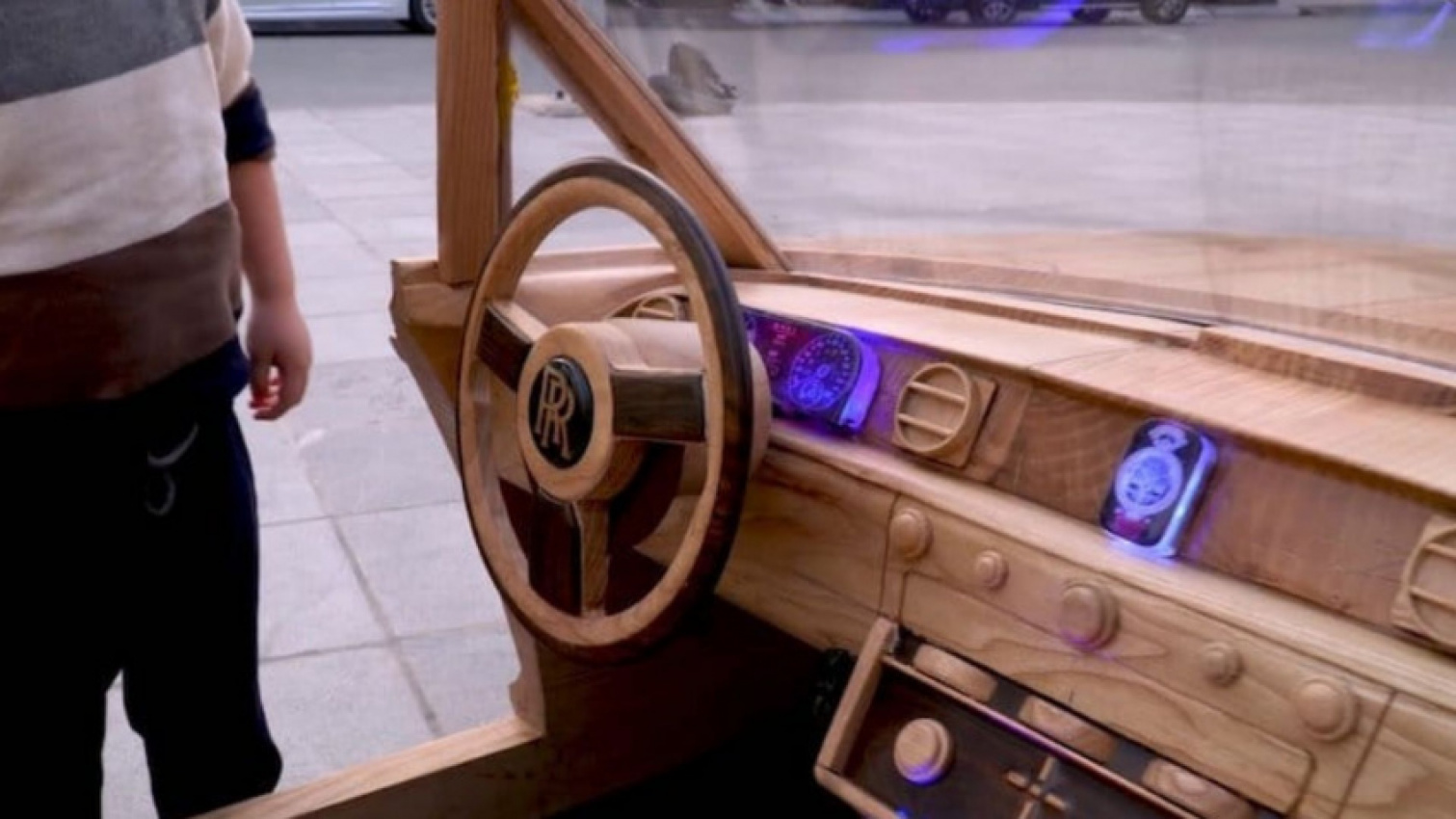autos, cars, rolls-royce, american, asian, celebrity, classic, client, europe, exotic, features, handpicked, luxury, modern classic, muscle, news, newsletter, off-road, sports, trucks, dad crafts wooden rolls-royce for son