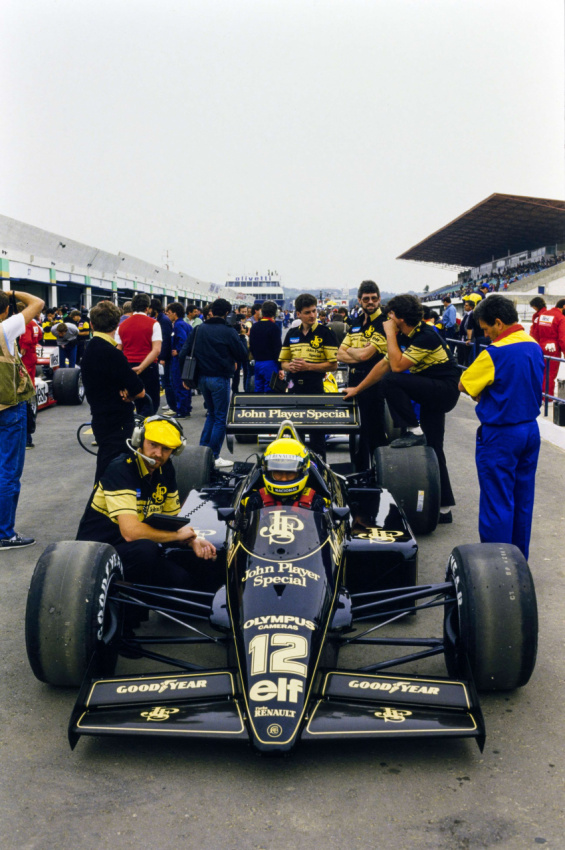 autos, cars, 78mm, ayrton senna, f1 1985, formula 1, members meeting, looking after ayrton senna's first f1 winner