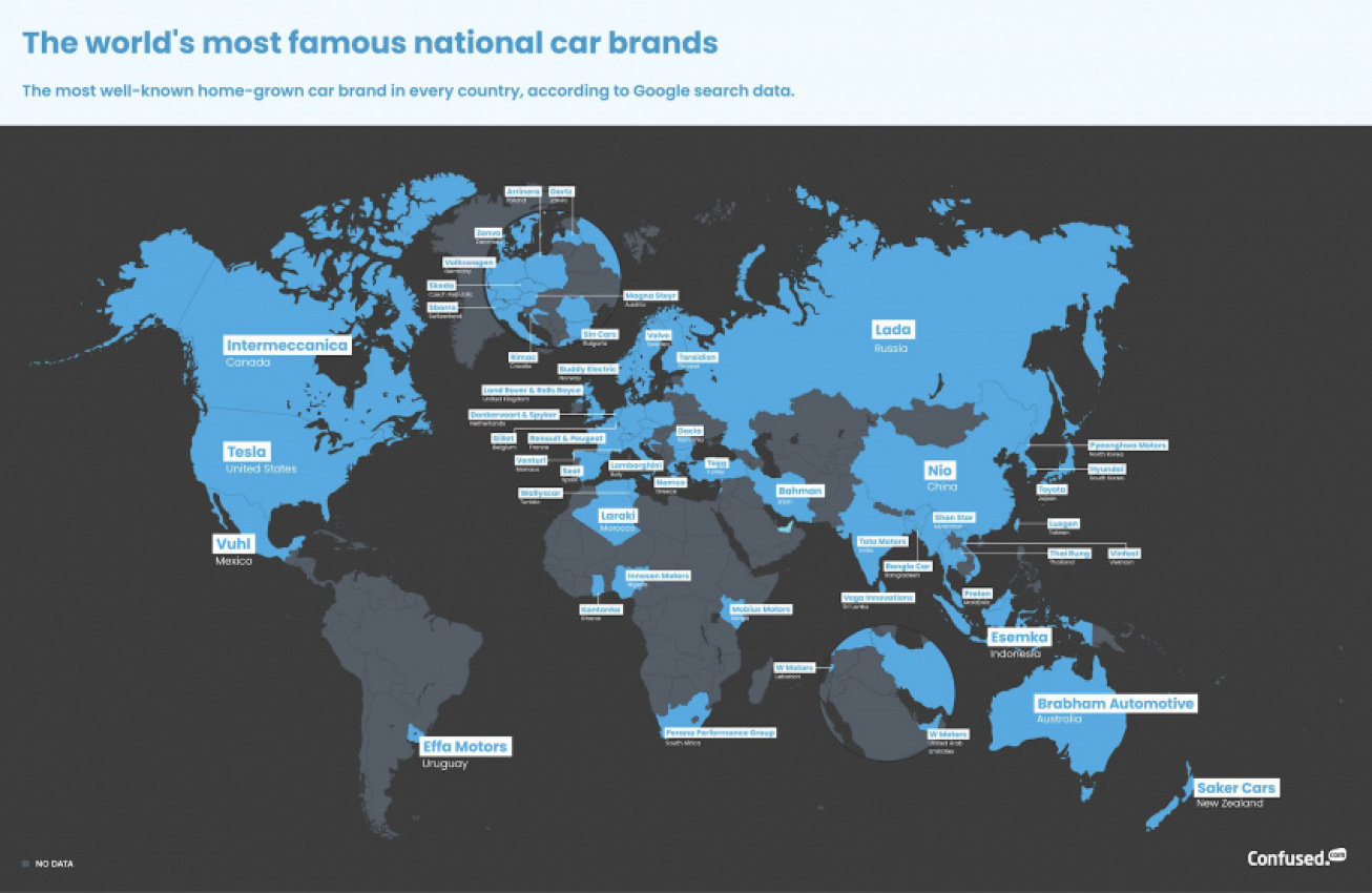 autos, cars, reviews, automotive industry, car, cars, driven, driven nz, motoring, new zealand, news, nz, world, the most searched for car brand in every country revealed
