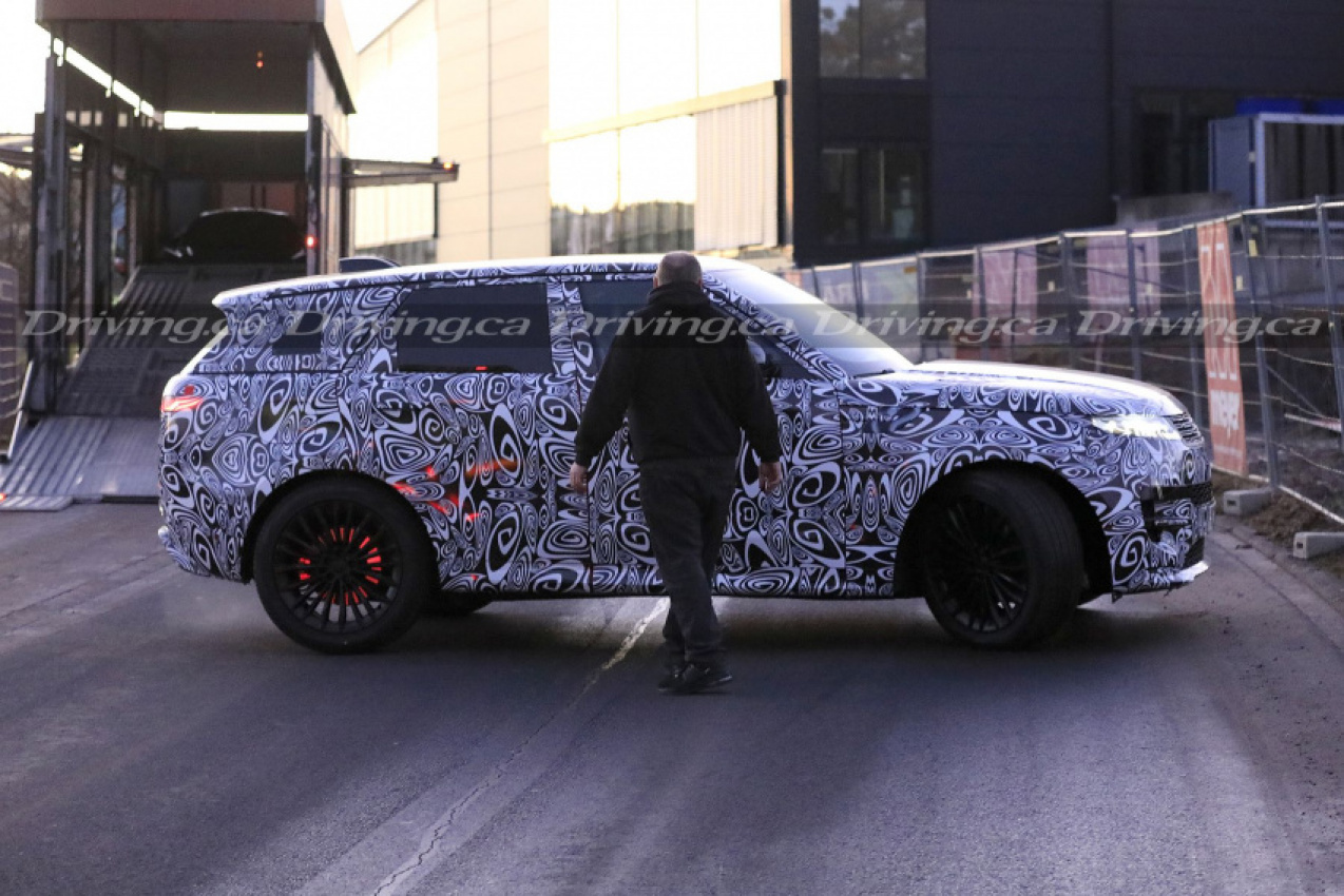 autos, cars, land rover, luxury, range rover, spied! the 2023 range rover sport is a bit smaller than the range rover