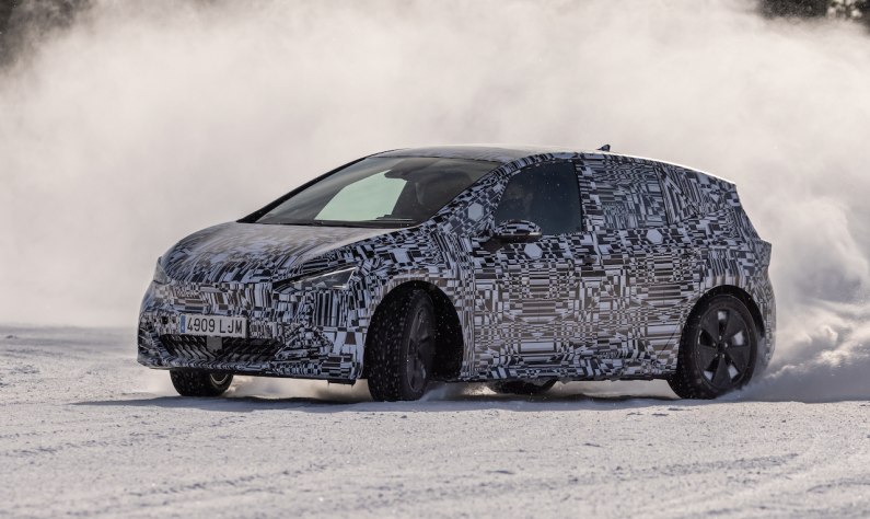 autos, cars, cupra, car news, cupra born heads out for winter testing ahead of launch