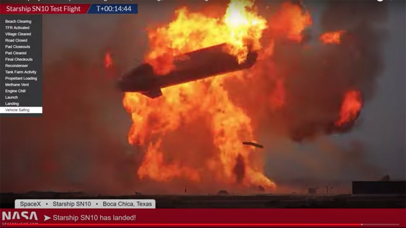 autos, cars, tesla, car news, kaboom! tesla boss elon musk suffers another rocket malfunction as spacex n10 goes up in flames in texas
