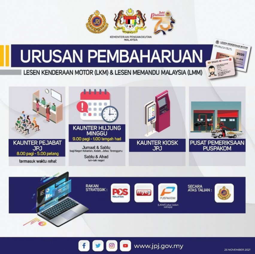 autos, cars, auto news, jpj, license renewal malaysia, road tax malaysia, jpj reminds the public to not wait till the very last second to renew their road tax and licenses