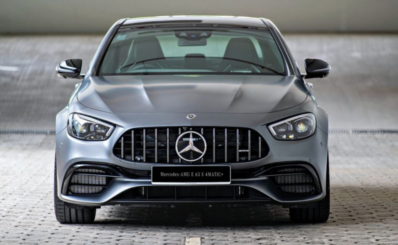autos, cars, hp, mercedes-benz, mg, 2021 e 63, 4matic, android, auto news, e 63, e- class, m177, mbm, mbux, mercedes, mercedes-amg, mercedes-benz malaysia, android, 2021 mercedes-amg e 63 s 4matic+ launched in malaysia. rm1,118,888 for 612hp super saloon