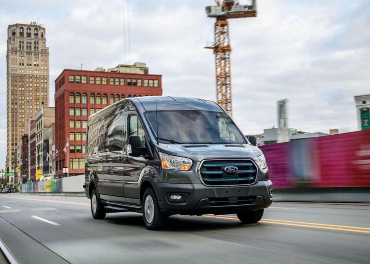 autos, cars, ford, ford delivers its first e-transit electric cargo vans to customers