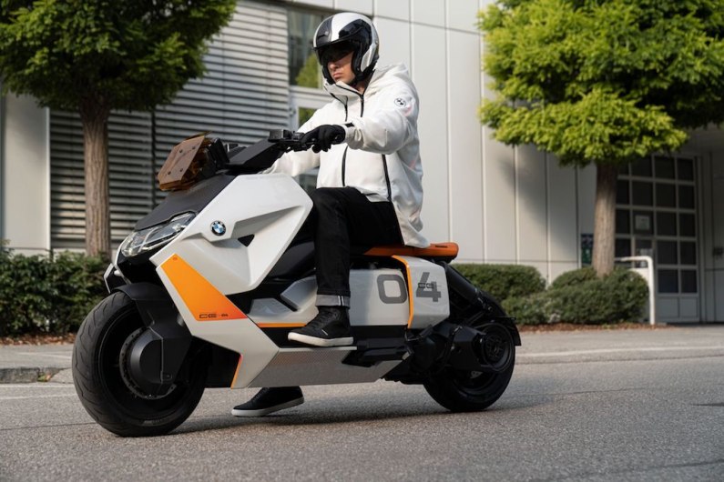 autos, bmw, cars, car news, commute, eco-friendly, motorbike, review, bmw ce 04 concept hints at upcoming electric scooter