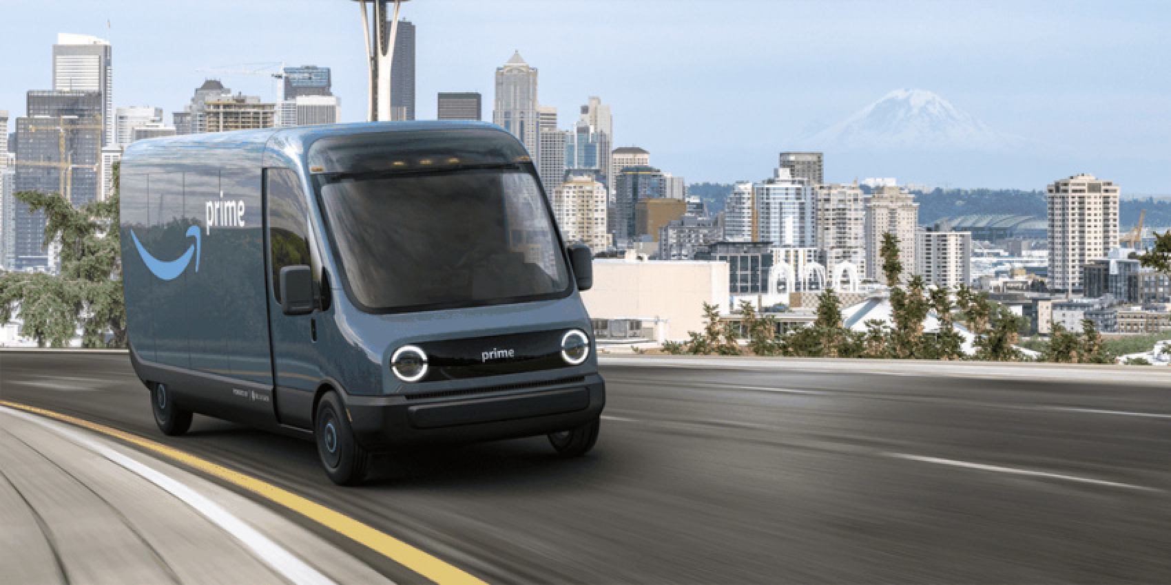 autos, cars, rivian, amazon, amazon electric delivery van, auto news, amazon, amazon + rivian: all-electric courier van rolls out in second location