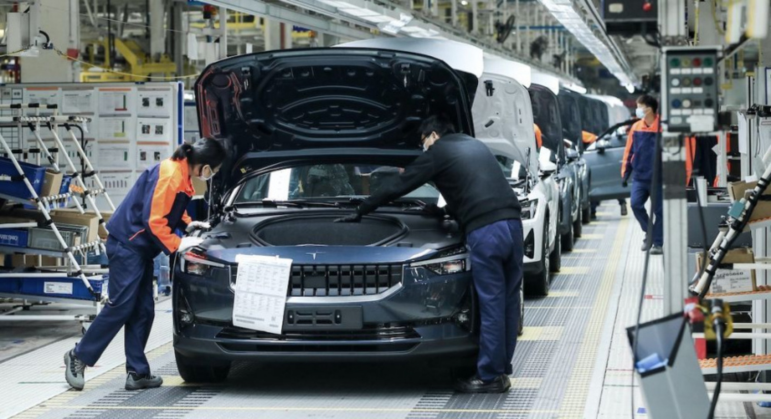autos, cars, polestar, auto news, electric, ev, volvo, polestar 2 ev production begins in china in wake of covid-19