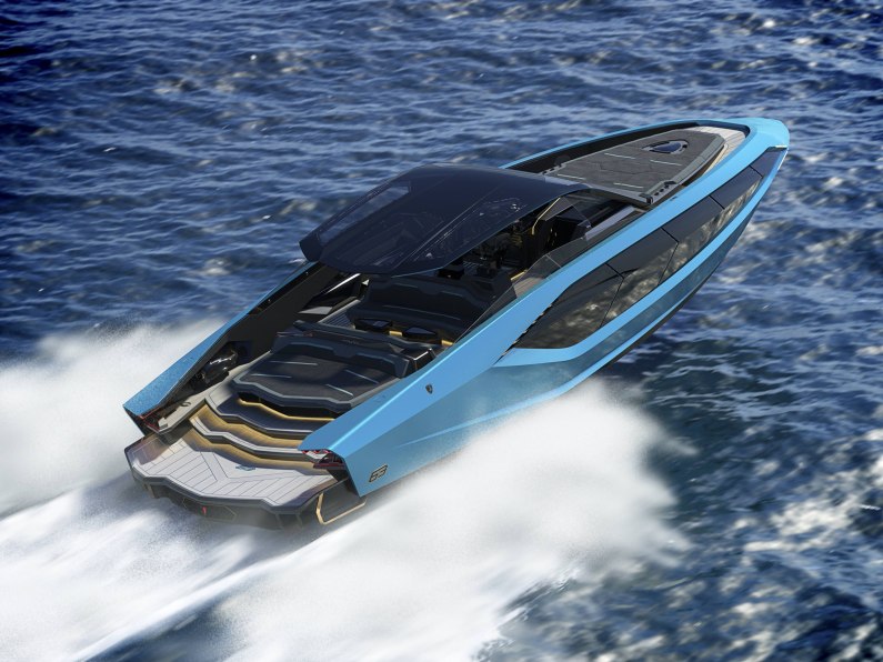 autos, cars, lamborghini, car news, lamborghini has made a 4000 horsepower super yacht. of course it has.