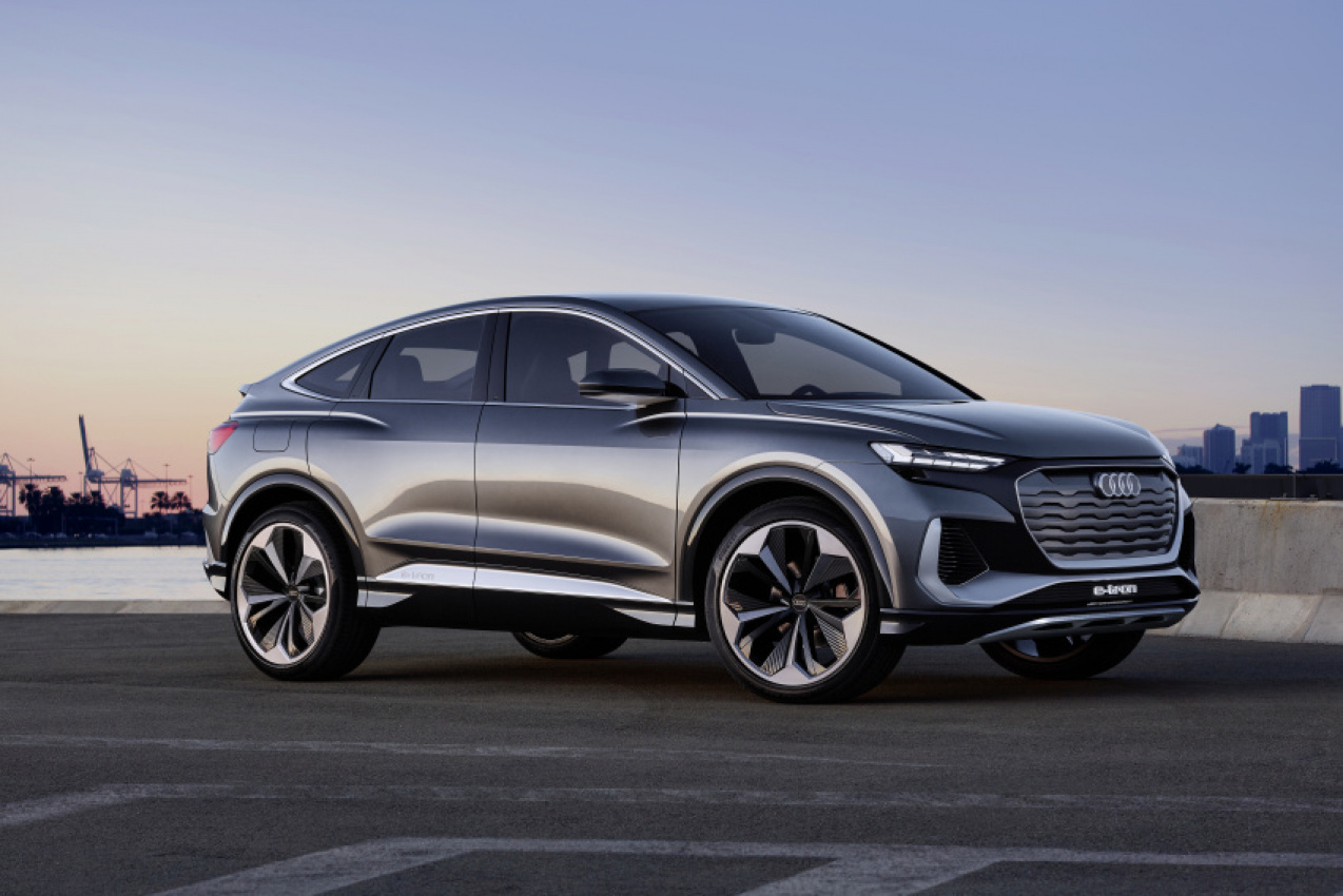 audi, autos, cars, car news, premium, review, audi unveils new q4 sportback e-tron concept