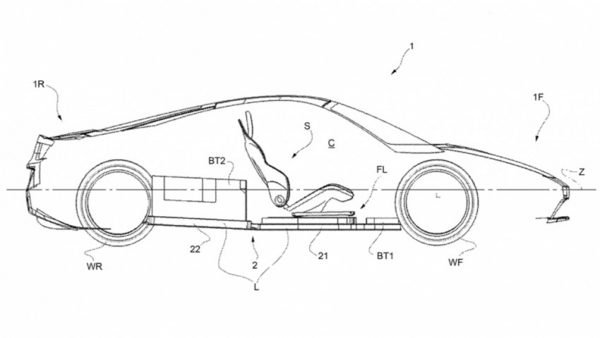 autos, cars, ferrari, electric cars, supercars, ferrari files new patent for future electric sports car platform