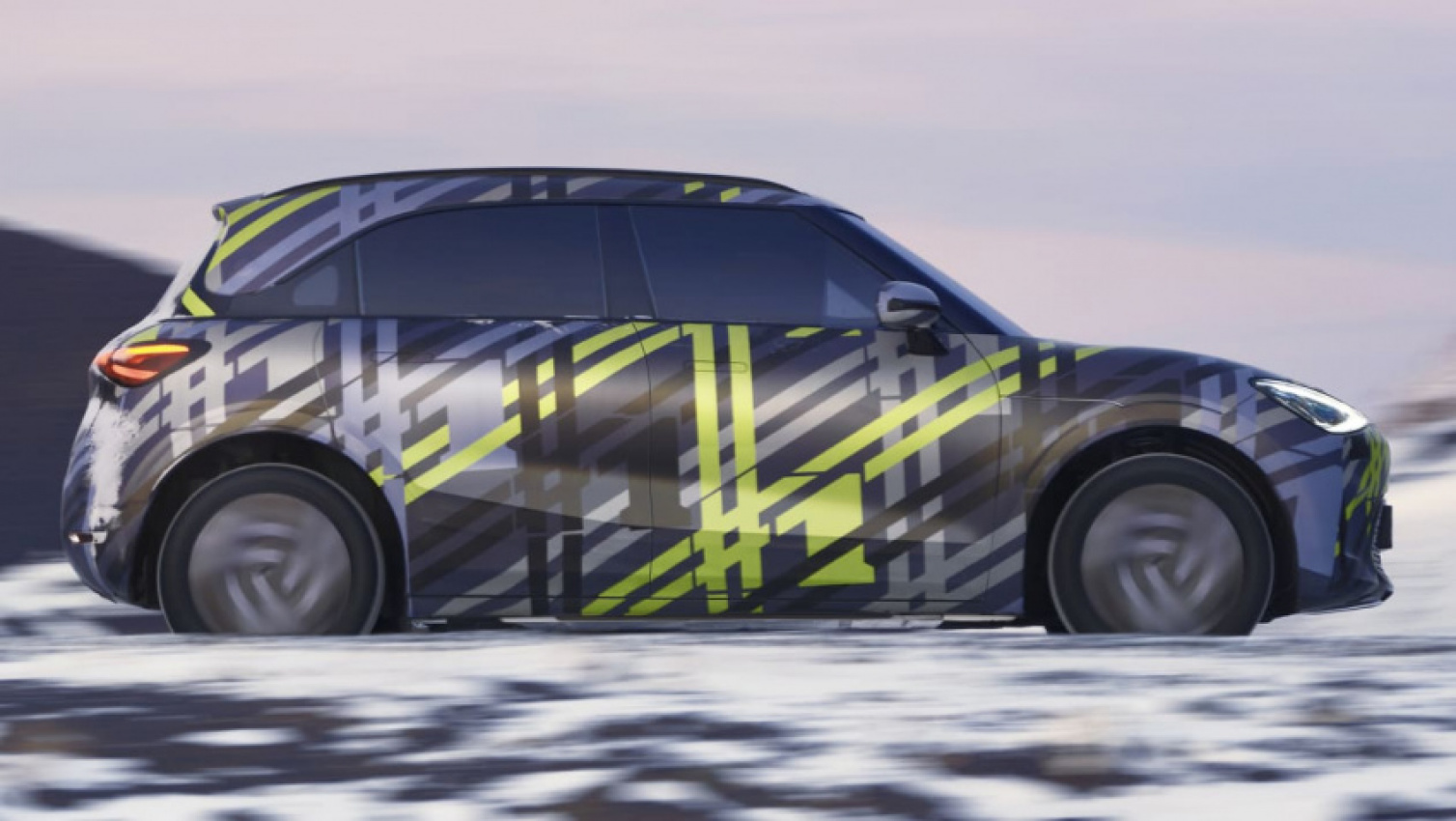 autos, cars, reviews, smart, electric cars, small suvs, new 2022 electric smart #1 suv teased in new images