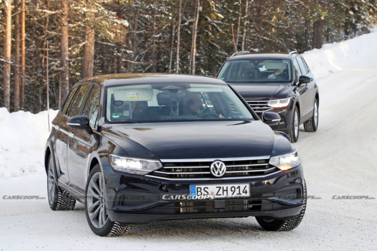 autos, cars, news, europe, scoops, vw passat, vw scoops, vw’s next passat for europe spotted trying to fit in current model’s body