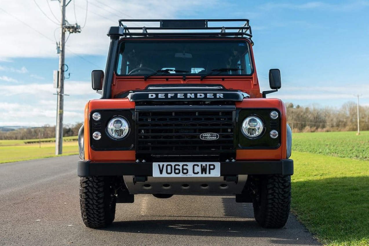 autos, cars, land rover, reviews, 4x4 offroad cars, adventure cars, car news, defender, land rover defender, wagon, rare 2016 land rover defender set for auction record