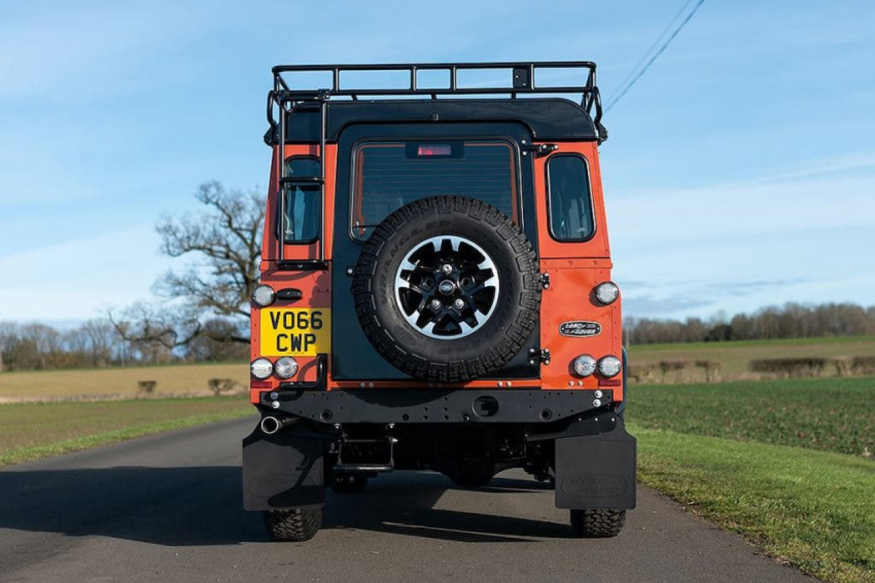 autos, cars, land rover, reviews, 4x4 offroad cars, adventure cars, car news, defender, land rover defender, wagon, rare 2016 land rover defender set for auction record