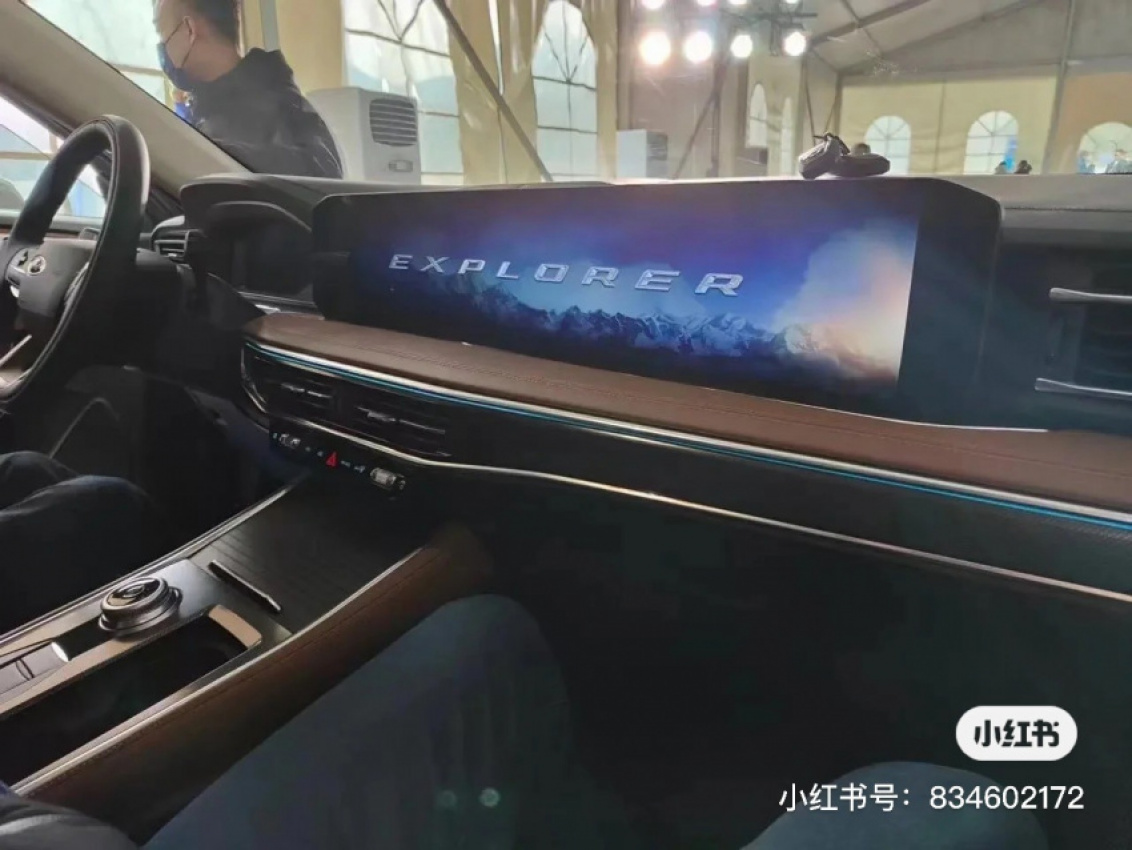 autos, cars, ford, news, china, ford explorer, ford scoops, scoops, china’s 2023 ford explorer caught undisguised with fresh looks and gigantic screen