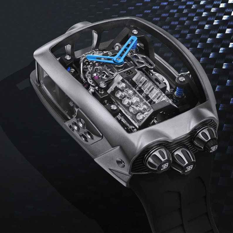 autos, bugatti, cars, bugatti chiron, car news, £223,000 bugatti chiron watch features working w16 engine