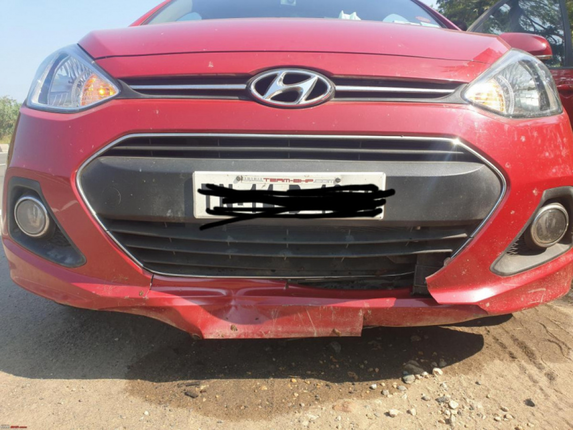 autos, cars, hyundai, accident, indian, member content, highway accident: a dog came in front of my hyundai car