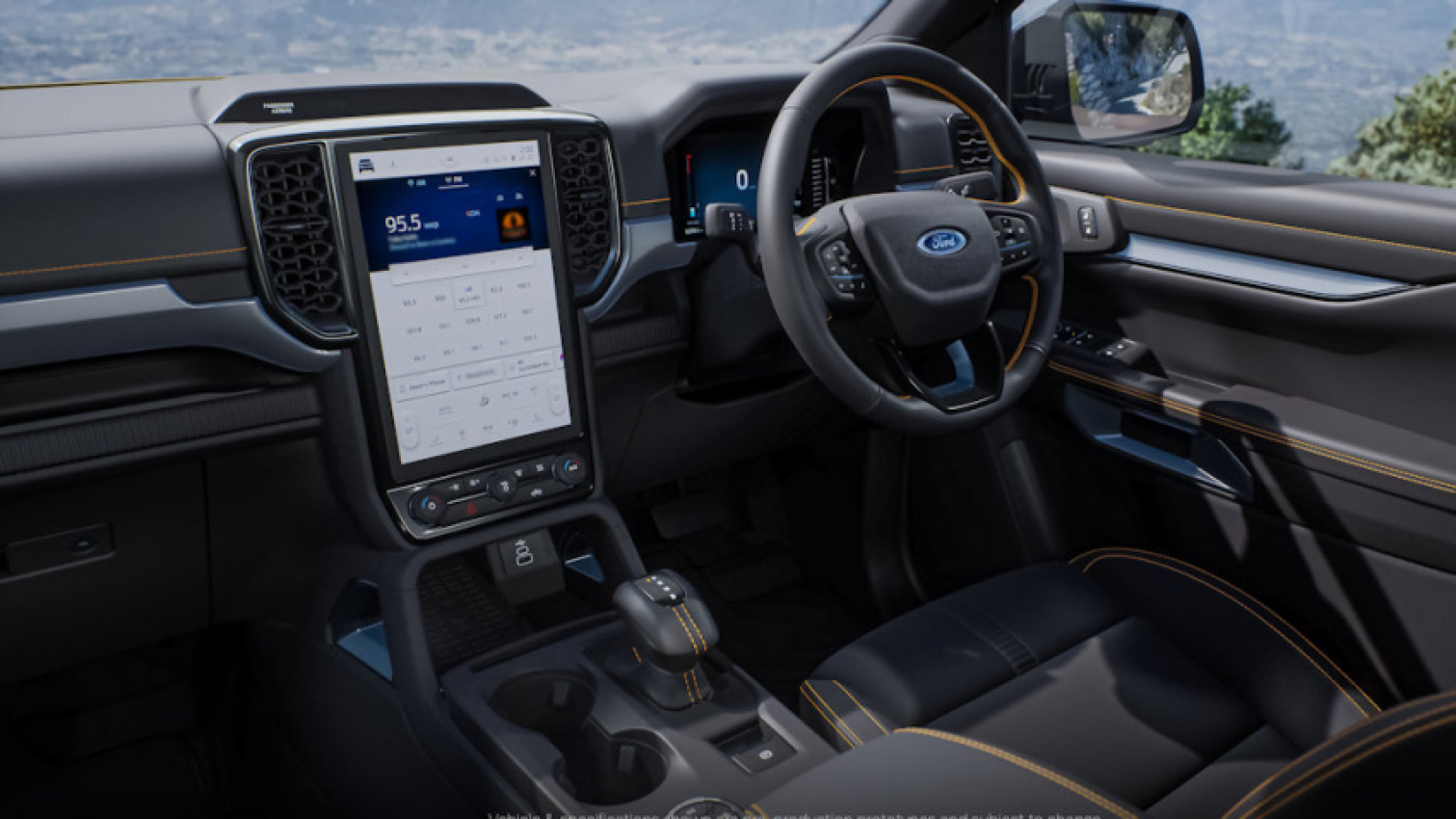 autos, cars, ford, android, ford ranger, news, pick-up, technology, android, next-generation ford ranger to have one giant touchscreen