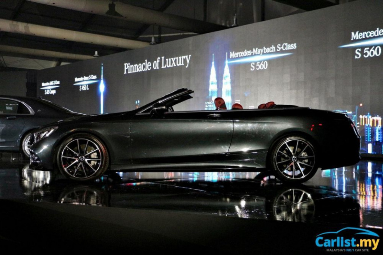 autos, cars, mercedes-benz, android, auto news, launches, mercedes, mercedes-benz s560 cabriolet, s-class, s560 cabriolet, android, new mercedes-benz s560 cabriolet launched, rm1.3 million of open top luxury