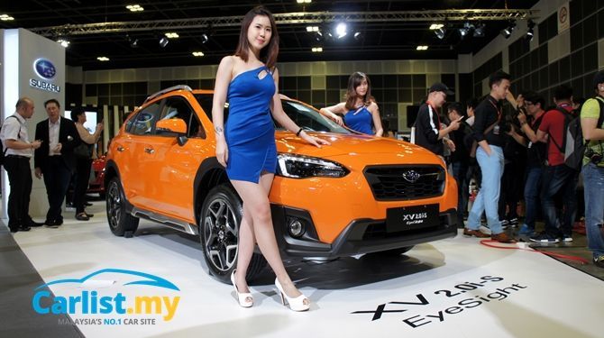 autos, cars, subaru, auto news, eyesight, outback, singapore, singapore 2018, xv, singapore 2018: subaru eyesight makes asean debut in singapore-specs xv and outback