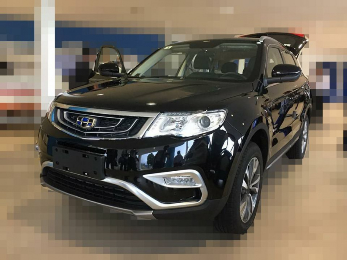 autos, cars, geely, auto news, geely boyue, proton, spyshot: geely boyue-based proton suv spied, rhd mule completed