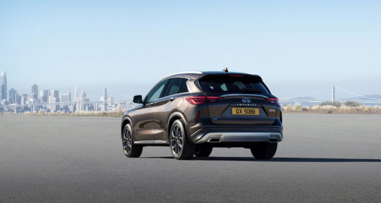 autos, cars, infiniti, auto news, infiniti qx50, los angeles, los angeles 2017, qx50, la 2017: 2019 infiniti qx50 with world's first variable compression engine unveiled