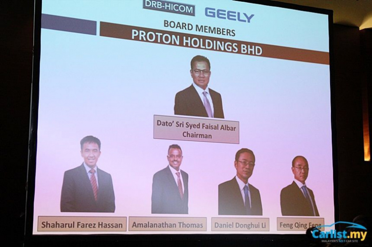 autos, cars, geely, auto news, drb-hicom, proton, zheijiang geely, proton group boards receive nominees from drb-hicom and geely, revitalisation plans