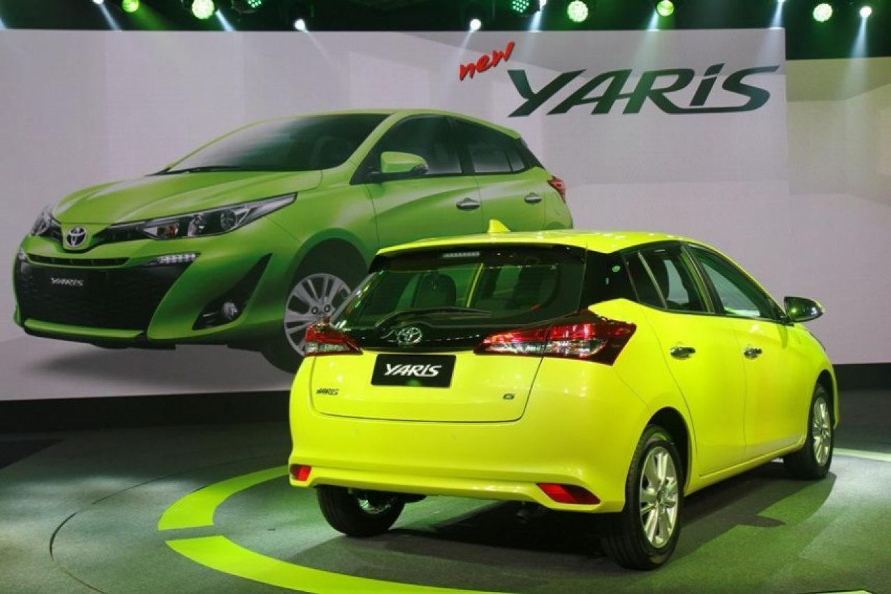 autos, cars, toyota, auto news, toyota yaris, yaris, 2017 toyota yaris hatchback facelift launched in thailand – 7-airbags, vsc standard