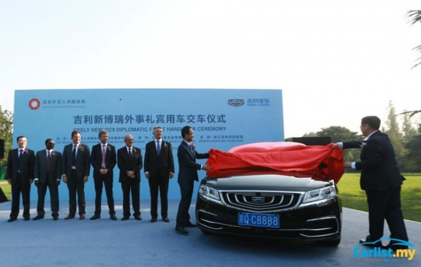 autos, cars, geely, auto news, borui, gc9, geely gc9, 50 geely gc9s delivered for china's diplomatic fleet