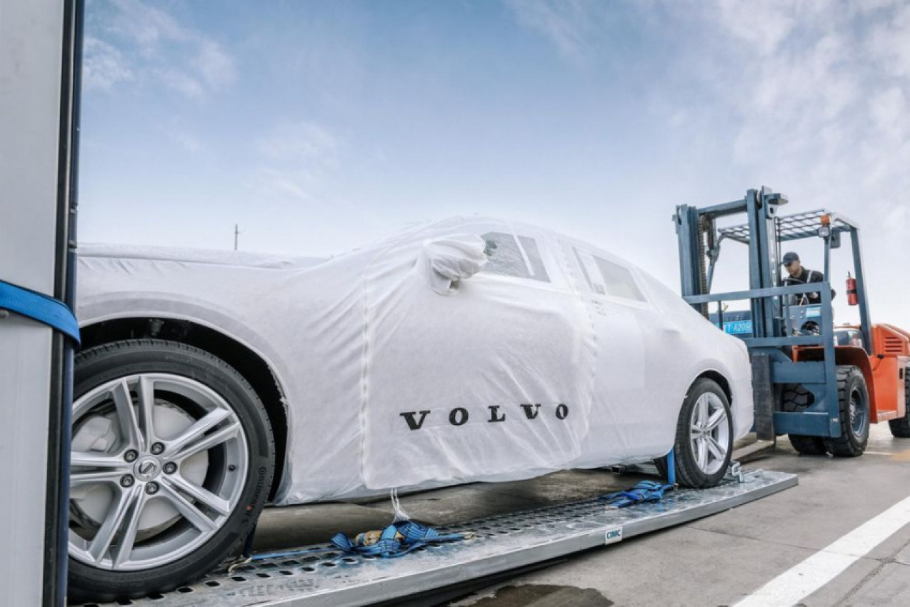 autos, cars, volvo, auto news, s90, volvo s90, volvo begins exporting s90 from china to europe via rail link