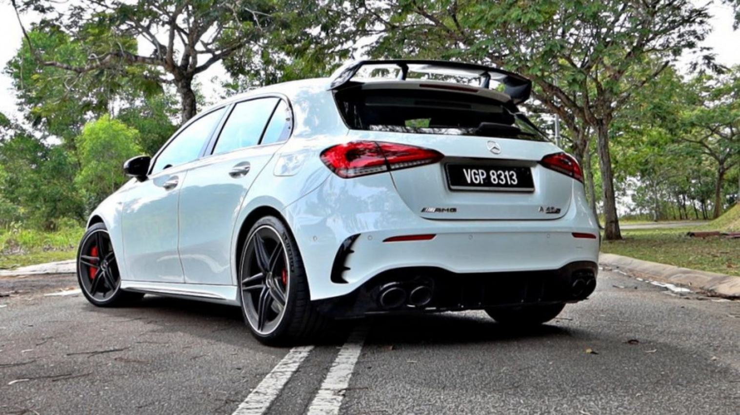 autos, cars, hypercar, mercedes-benz, mg, reviews, a 45 s 4matic+, a-class, hatchback, mbm, mercedes, mercedes-amg, mercedes-benz malaysia, review, speedshift dct, review: 2021 mercedes-amg a 45 s - the hypercar of hot hatchbacks