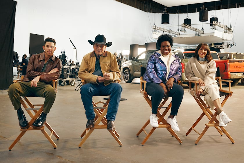 autos, cars, movies & tv, toyota, trucks, video, toyota tundra stars in super bowl ad with famous joneses