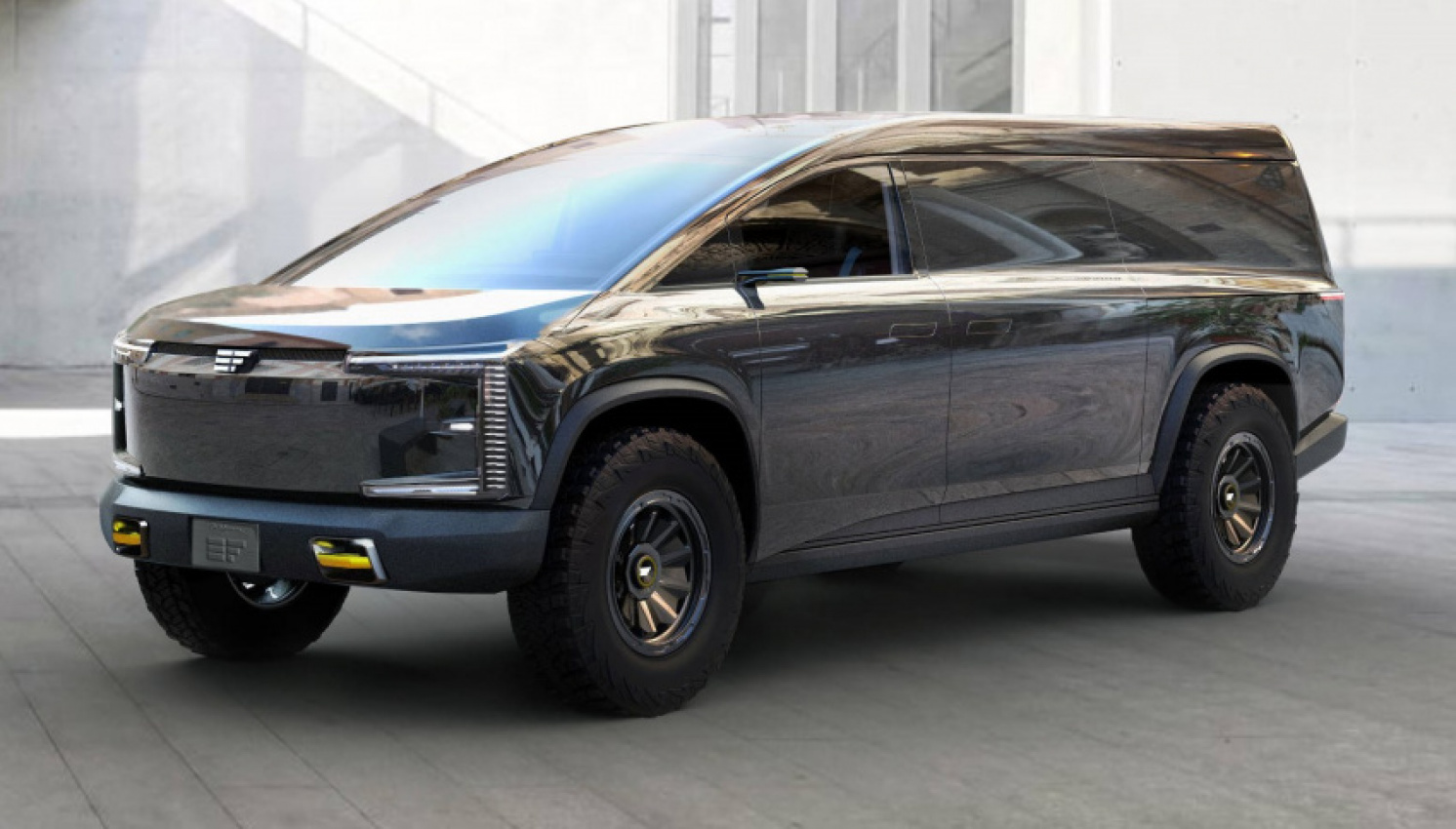 autos, cars, concept car, delivery van, design study, edisonfuture, icona design, phoenix motorcars, pick-up truck, spi energy, edisonfuture’s electric pick-up truck aims to grab a slice of future market